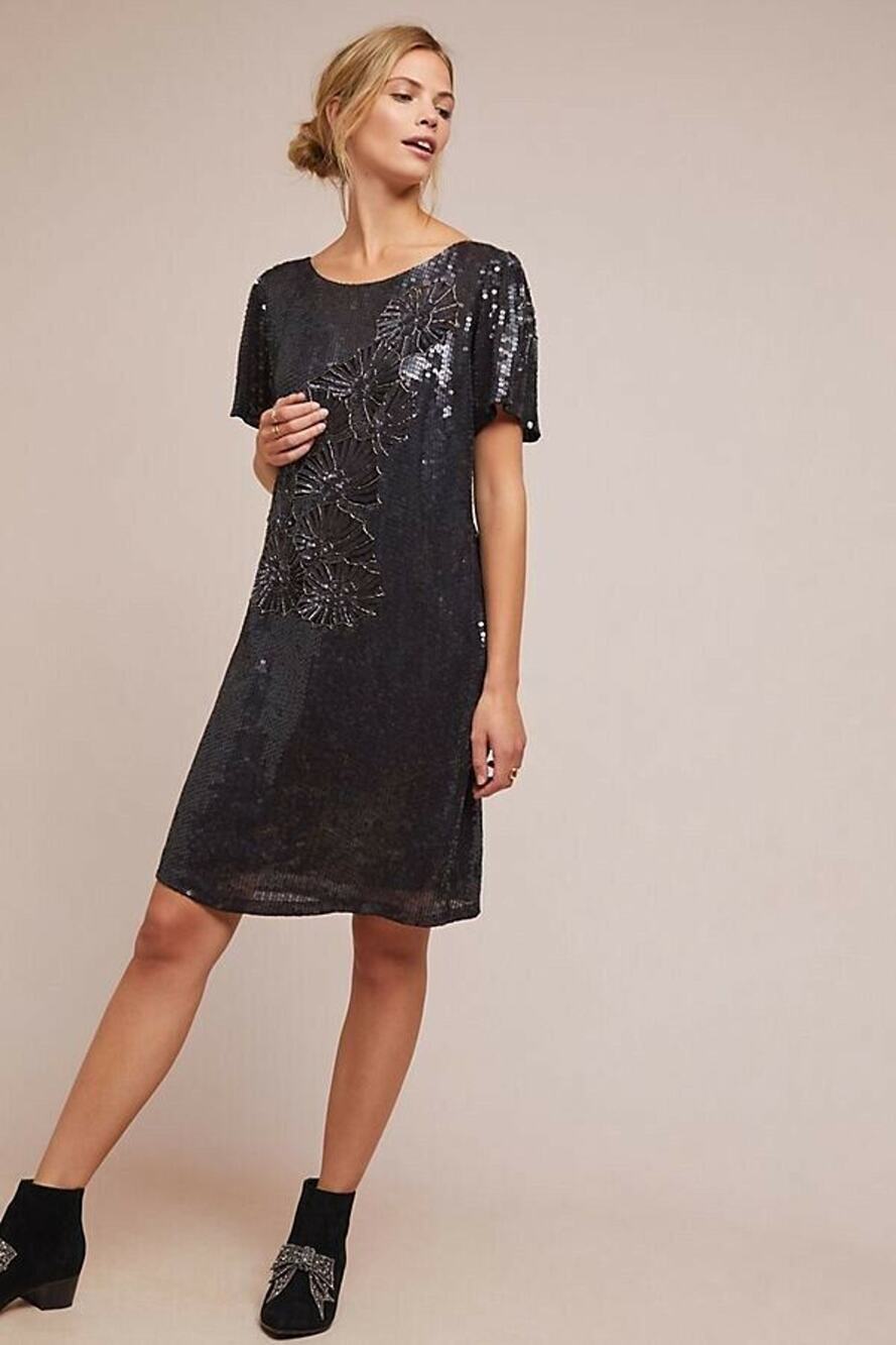 New Anthropologie Antik Batik Selima Sequin Mini Dress $435 SMALL